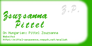 zsuzsanna pittel business card